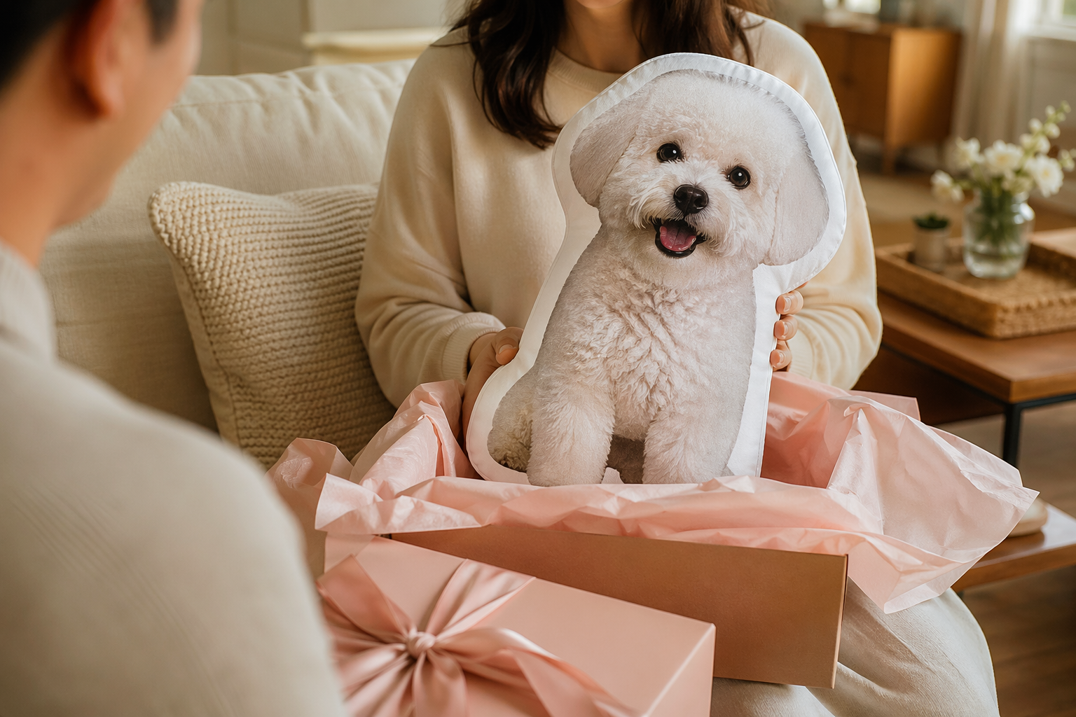 Custom Pet Shaped Pillow as a gift