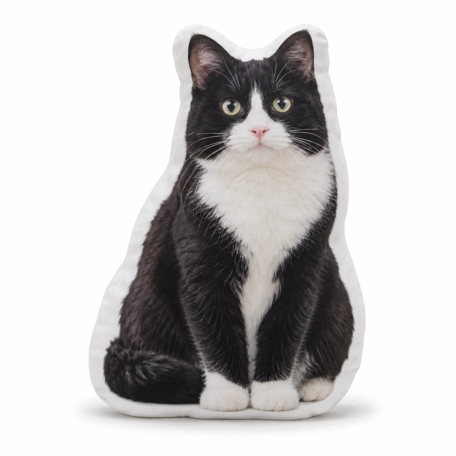 Design example — Tuxedo Cat shaped pillow